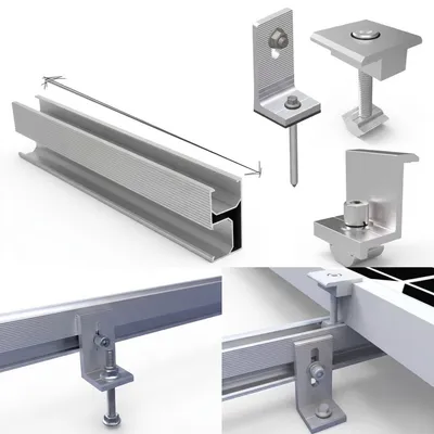 Kit de fixation structurelle — Rails aluminium 3M & accessoires